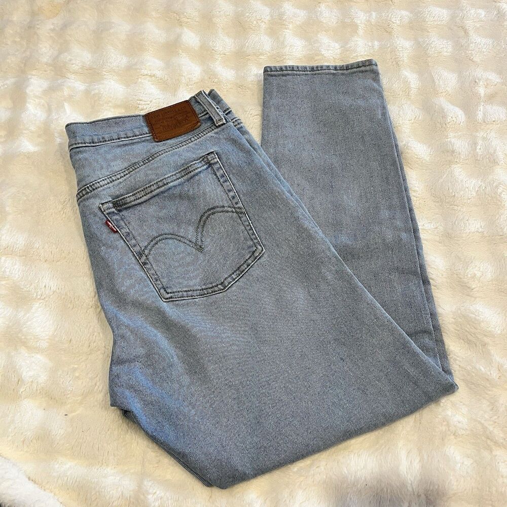 Levi’s Wedgie Fit Jeans Big E Tab Rigid Denim Light Wash W31 High Rise Heritage